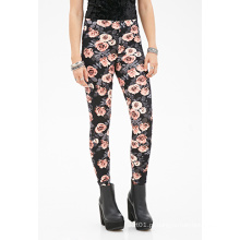 Leggings florais impressão com cintura Elsaticzed para OEM